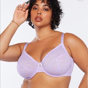 Savage X Fenty Flocked Logo Unlined Bra